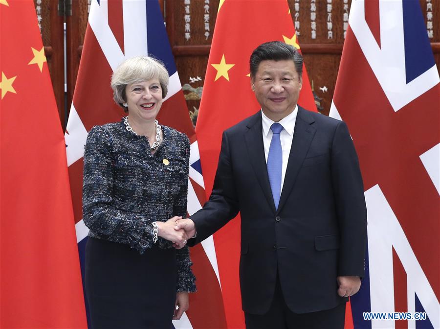 （杭州G20&middot;時(shí)政）習(xí)近平會(huì)見英國(guó)首相特雷莎&middot;梅
