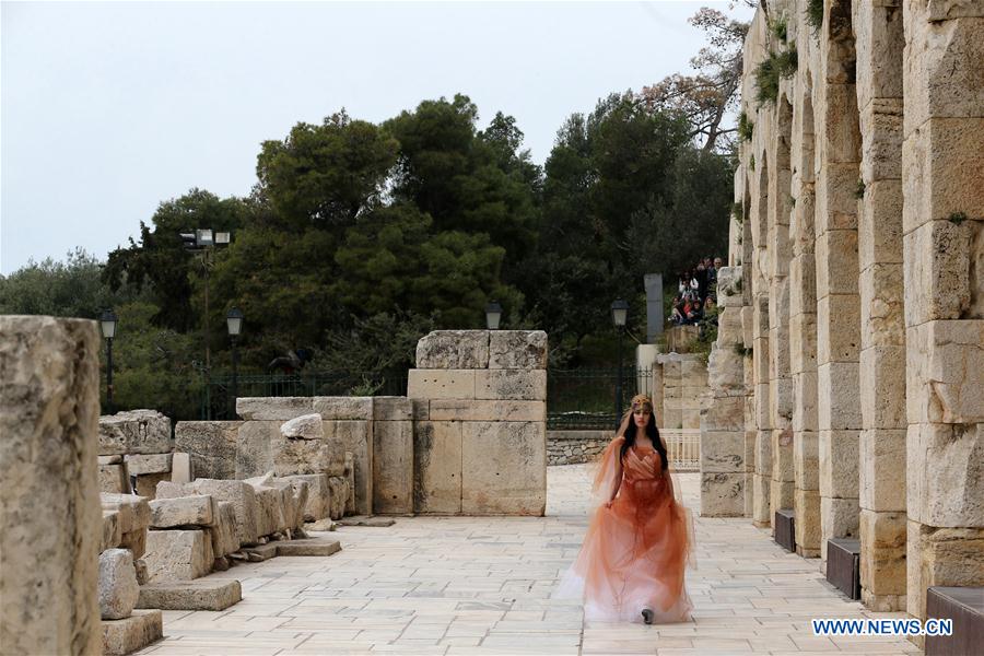 GREECE-ATHENS-ACROPOLIS-FASHION SHOW
