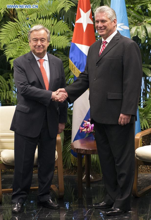 CUBA-HAVANA-UN CHIEF-VISIT