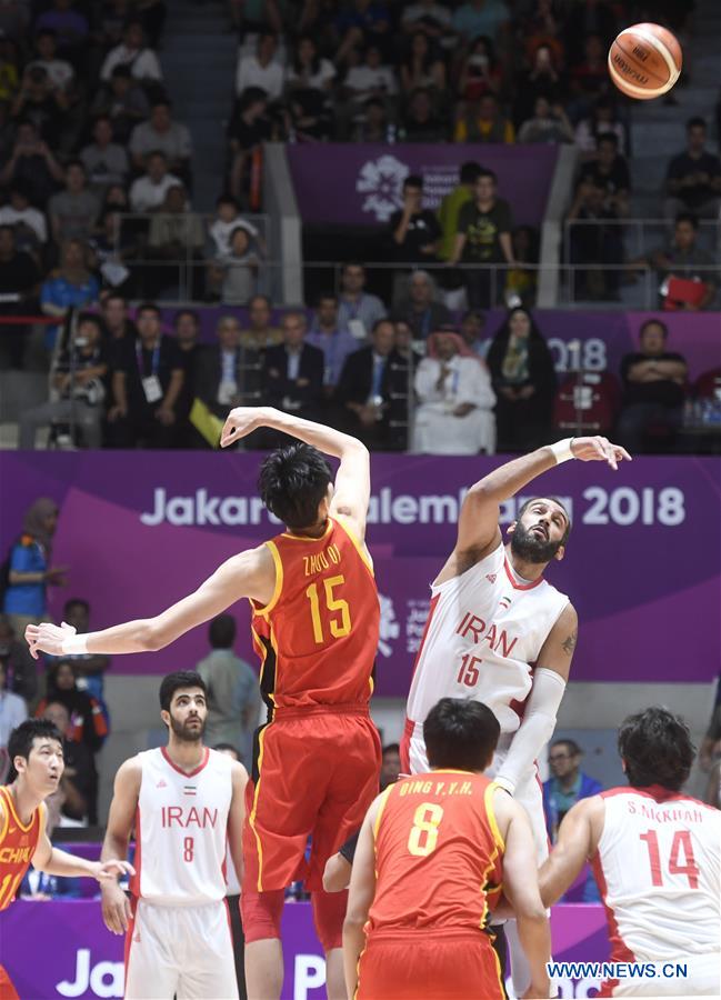 (SP)INDONESIA-JAKARTA-ASIAN GAMES-MEN'S BASKETBALL FINAL-CHINA VS IRAN