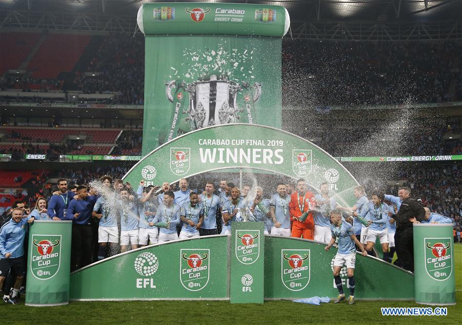 (SP)BRITAIN-LONDON-FOOTBALL-CARABAO CUP FINAL-CHELSEA VS MAN CITY