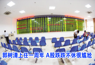 郭樹(shù)清上任一周年 A股跌跌不休很尷尬