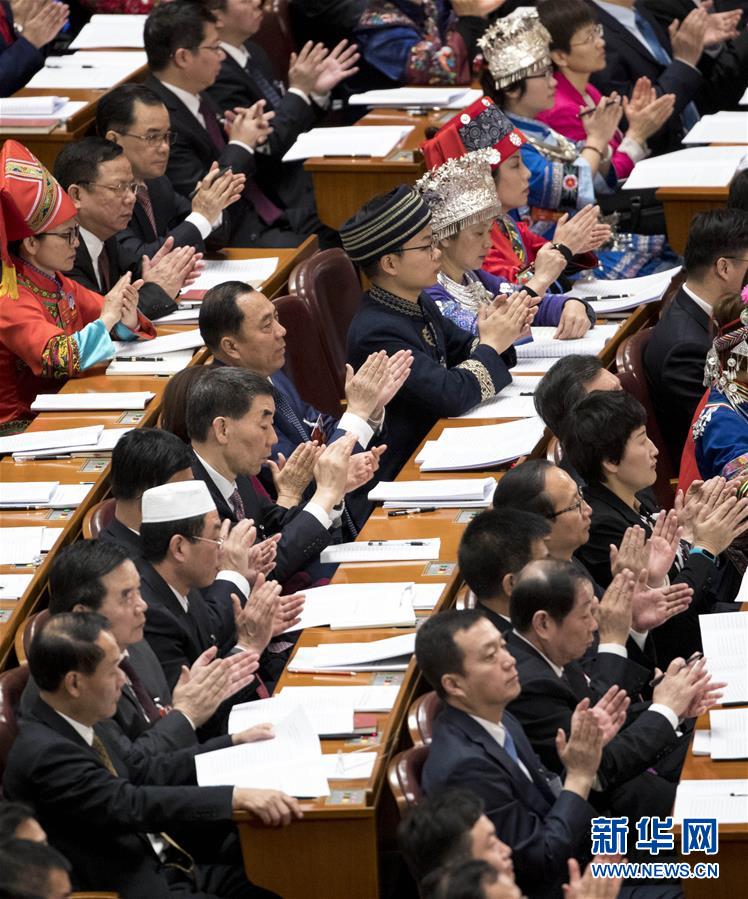 （兩會&middot;人大開幕&middot;XHDW）（5）十三屆全國人大一次會議在京開幕