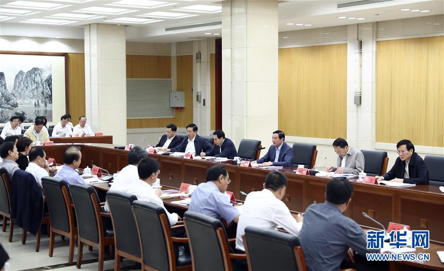 9月21日，中宣部在北京召開中央媒體駐外機構(gòu)外宣工作座談會。中共中央政治局委員、中央書記處書記、中宣部部長劉奇葆出席座談會并講話。新華社記者 謝環(huán)馳 攝 