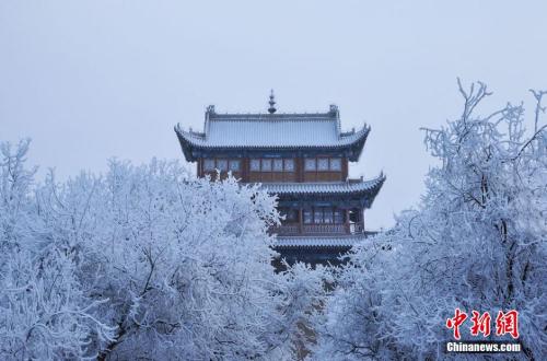 資料圖：小寒時節(jié)，甘肅嘉峪關(guān)市迎來了一場大雪。師永紅 攝