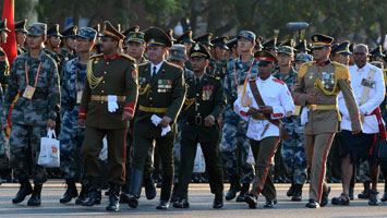 外軍方隊、代表隊準備集結(jié)