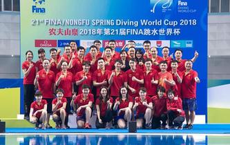 第五次包攬世界杯金牌 跳水&ldquo;夢(mèng)之隊(duì)&rdquo;&ldquo;無(wú)敵不寂寞&rdquo;