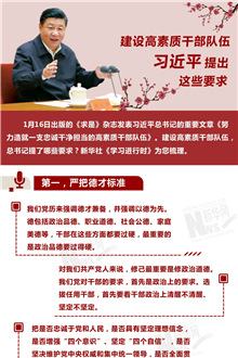 建設(shè)高素質(zhì)干部隊(duì)伍，習(xí)近平提出這些要求