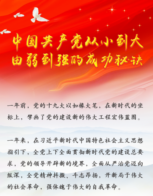 中國共產(chǎn)黨從小到大、由弱到強(qiáng)的成功秘訣