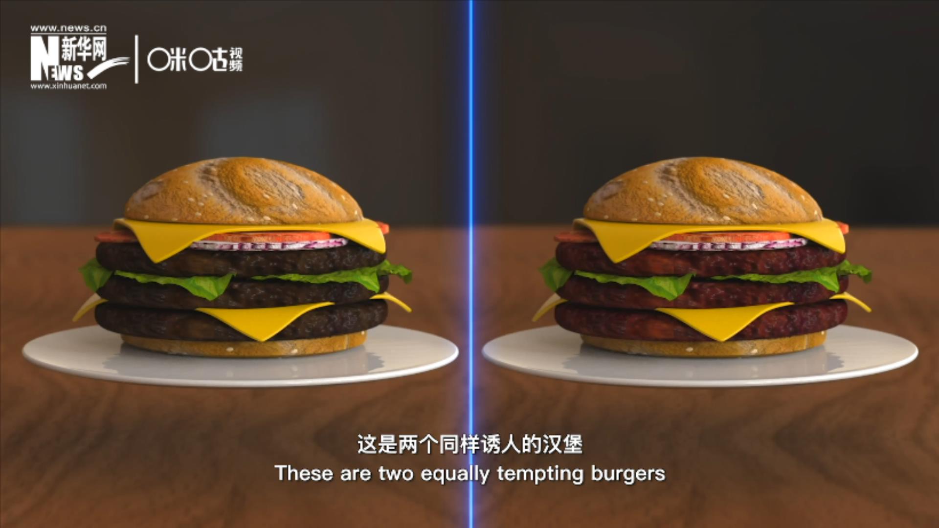 人造肉漢堡能在生產(chǎn)過程中節(jié)約水、土地、排放以及能量