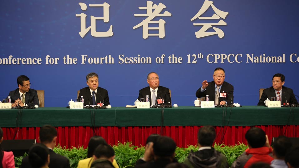 解振華、秦大河、吳曉青、胡存智、白巖松答記者問