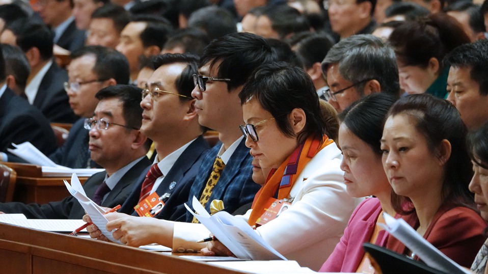 委員們在認(rèn)真聽會(huì)