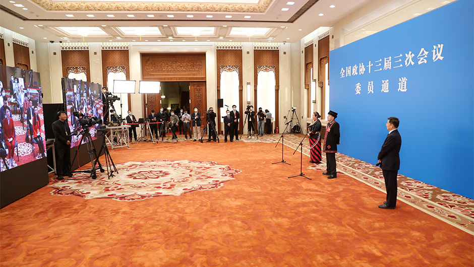 &ldquo;委員通道&rdquo;采訪活動(dòng)現(xiàn)場