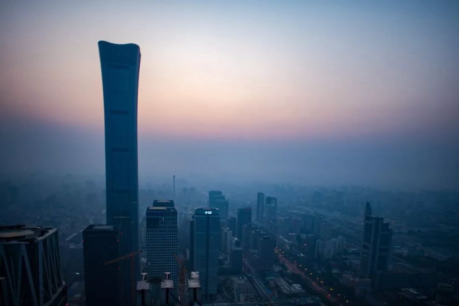 這就是今天早上的北京！