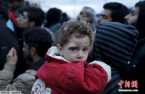 滯留希臘的難民。