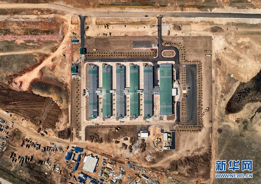 (國際疫情·圖文互動(dòng))(1)一座哈薩克斯坦版“火神山”醫(yī)院建成