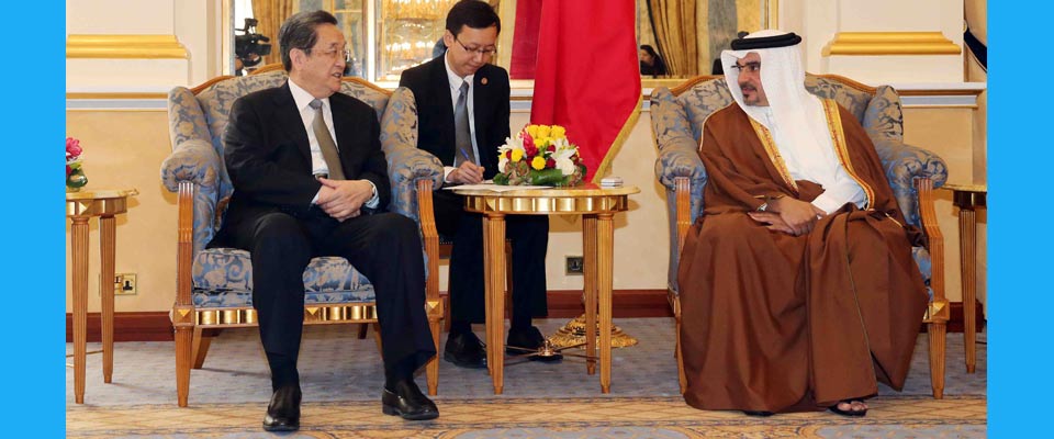 俞正聲會(huì)見(jiàn)巴林王儲(chǔ)薩勒曼