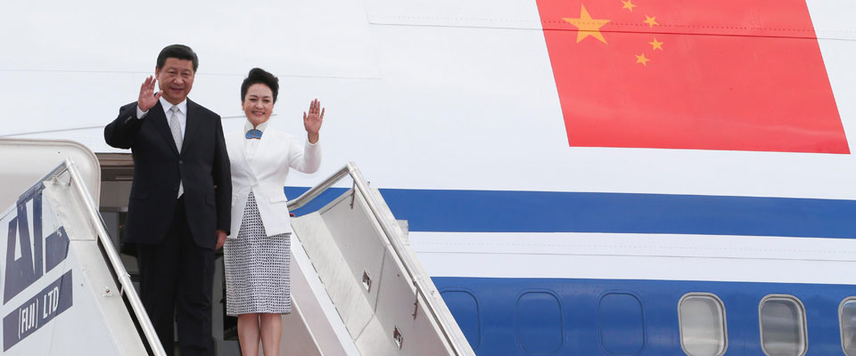 習(xí)近平抵達(dá)楠迪開始對斐濟進(jìn)行國事訪問