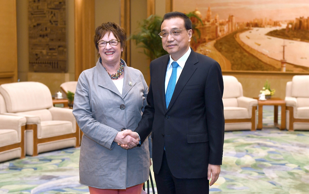 李克強會見德國總理特別代表、經濟和能源部長齊普里斯