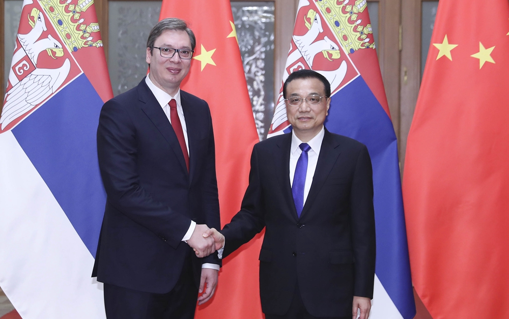 李克強會見塞爾維亞總理、當選總統(tǒng)武契奇