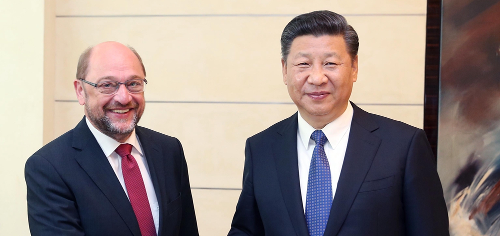 習(xí)近平會(huì)見德國(guó)社會(huì)民主黨主席舒爾茨