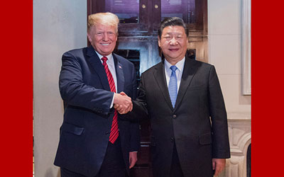 習近平同美國總統(tǒng)舉行會晤